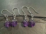 Amethyst, Sterling Silver Earrings