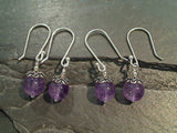 Amethyst, Sterling Silver Earrings