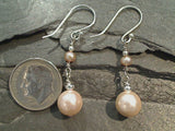 Pearl, Sterling Silver Earrings
