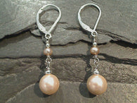 Pearl, Sterling Silver Earrings