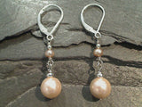 Pearl, Sterling Silver Earrings