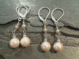 Pearl, Sterling Silver Earrings