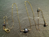 16" - 17" Pearl, Gold Filled Necklace