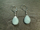 Aquamarine, Sterling Silver Earrings
