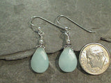 Aquamarine, Sterling Silver Earrings