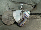 Abalone, Mother of Pearl, Sterling Silver Pendant
