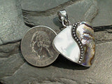 Abalone, Mother of Pearl, Sterling Silver Pendant