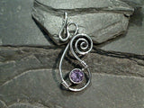 Amethyst, Sterling Silver Pendant