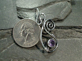 Amethyst, Sterling Silver Pendant