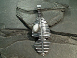 Pearl, Sterling Silver Long Pendant