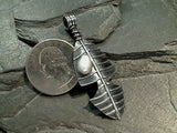 Pearl, Sterling Silver Long Pendant