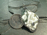 Ocean Jasper, Sterling Silver Large Pendant
