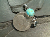 Turquoise, Blue Topaz, Sterling Silver Pendant