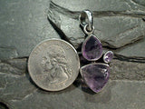 Rough Amethyst, Amethyst, Sterling Silver Pendant