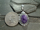 Charoite, Sterling Silver Pendant