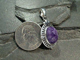 Charoite, Sterling Silver Pendant