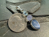 Kyanite, Blue Topaz, Tanzanite, Sterling Silver Pendant