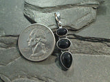 Black Onyx, Sterling Silver Pendant