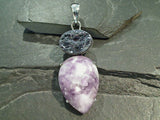 Morado Opal, Silicon, Sterling Silver Pendant