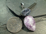 Morado Opal, Silicon, Sterling Silver Pendant