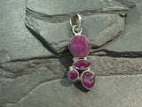 Ruby, Sterling Silver Pendant