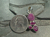 Ruby, Sterling Silver Pendant