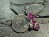 Ruby, Sterling Silver Pendant