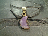 Lepidolite, Alchemia Mini Moon Pendant
