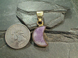 Lepidolite, Alchemia Mini Moon Pendant