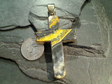 Bumblebee Jasper, Alchemia Extra Large Cross Pendant