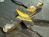 Bumblebee Jasper, Alchemia Extra Large Cross Pendant