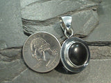 Black Onyx, Fine Sterling Silver Pendant