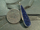 Blue Druzy, Fine Sterling Silver Pendant