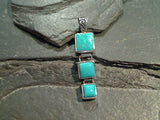 Turquoise, Sterling Silver Pendant