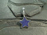 Druzy Quartz, Sterling Silver Star Pendant