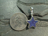 Druzy Quartz, Sterling Silver Star Pendant