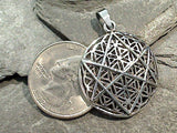 Sterling Silver Flower Of Life Pendant