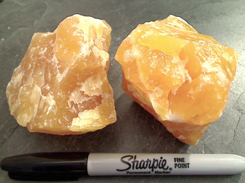 Rough Yellow Calcite 250g - 350g Specimen