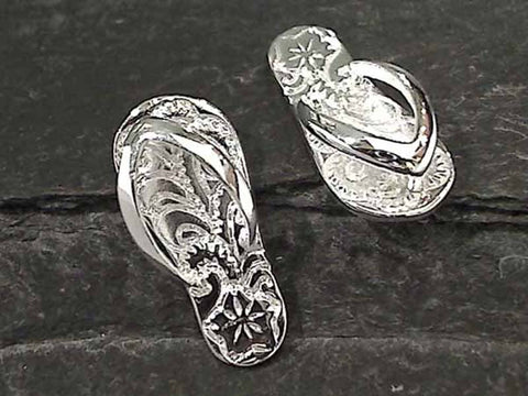 Sterling Silver Filp-Flop Sandal Pendant