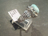 Size 6 Larimar, Sterling Silver Ring