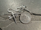Sterling Silver Small Dragonfly Earrings