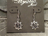 Sterling Silver Om Symbol Earrings