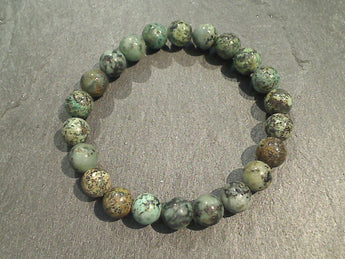 African Turquoise 8MM Stretch Bracelet