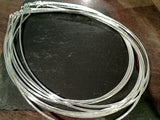 20" 2mm Round Omega Chain / Neck Wire, Sterling Silver
