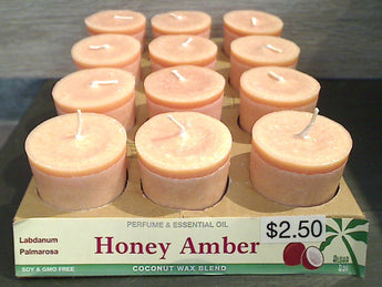 Honey Amber Scented Votive Candle