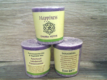 Crown Chakra Votive Candle - Happiness