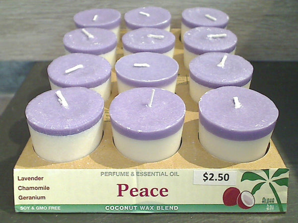 "Peace" Scented Votive Candle