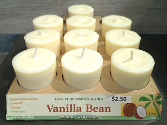 Vanilla Bean Scented Votive Candle