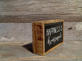 Happiness Is Homemade 2.5" x 4" Mini Box Sign
