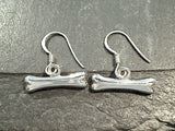 Sterling Silver Bone Earrings